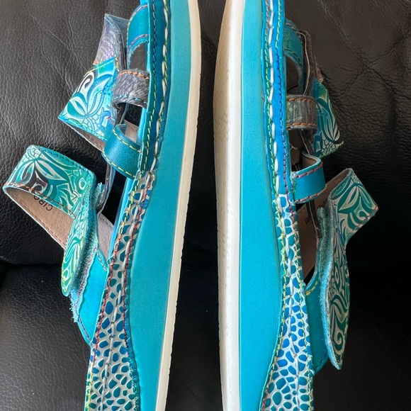 Turquoise “Work of Art” Sandals size 38 - Picture 6 of 8
